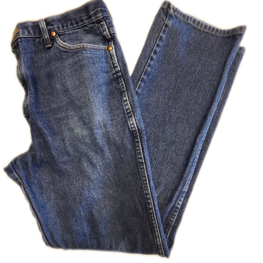 Wrangler Men's Straight Leg Jeans, 100% Cotton, 36x34